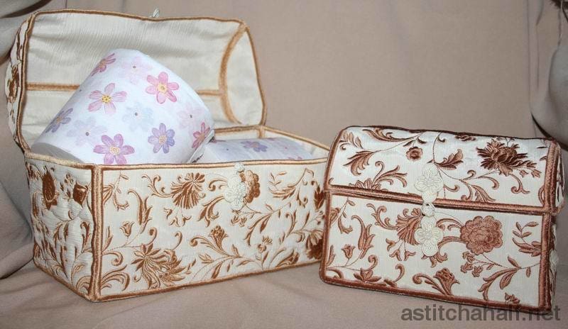 Flourishing Chests - a-stitch-a-half