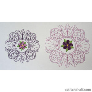 Flower Lace 01 - a-stitch-a-half