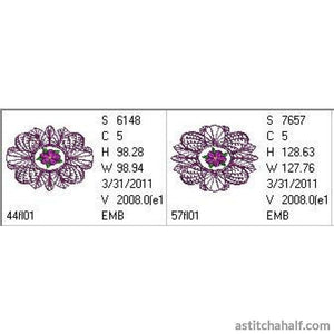 Flower Lace 01 - a-stitch-a-half