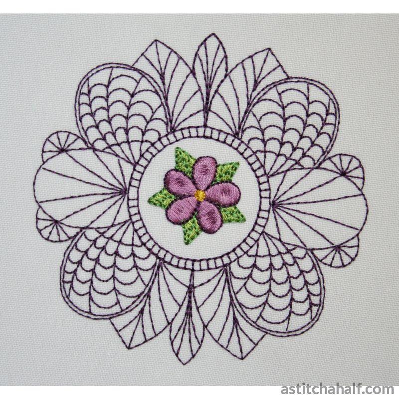 Flower Lace 01 - a-stitch-a-half