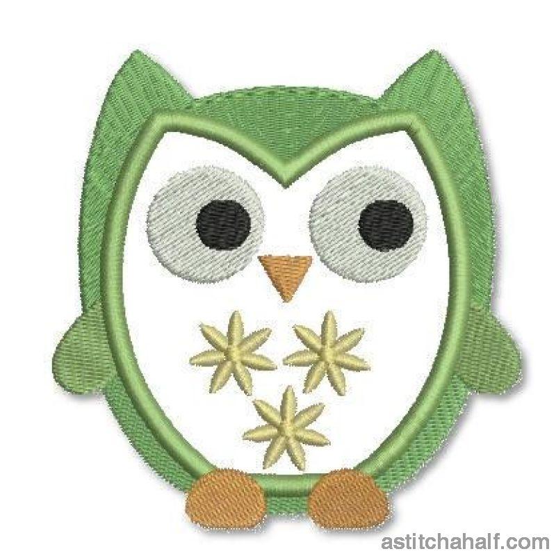 Flower Owl - aStitch aHalf
