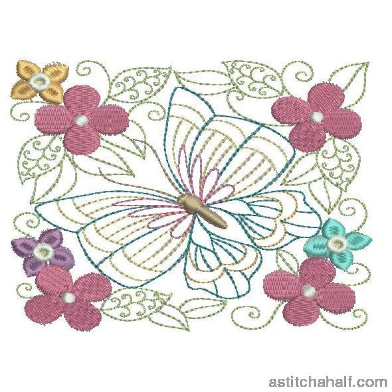 Flutterby Delight - aStitch aHalf