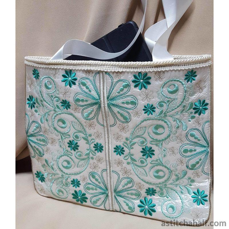 Forest Song Skinny Tote - aStitch aHalf