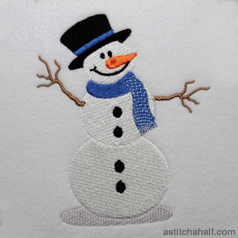 Frank Snowman - aStitch aHalf