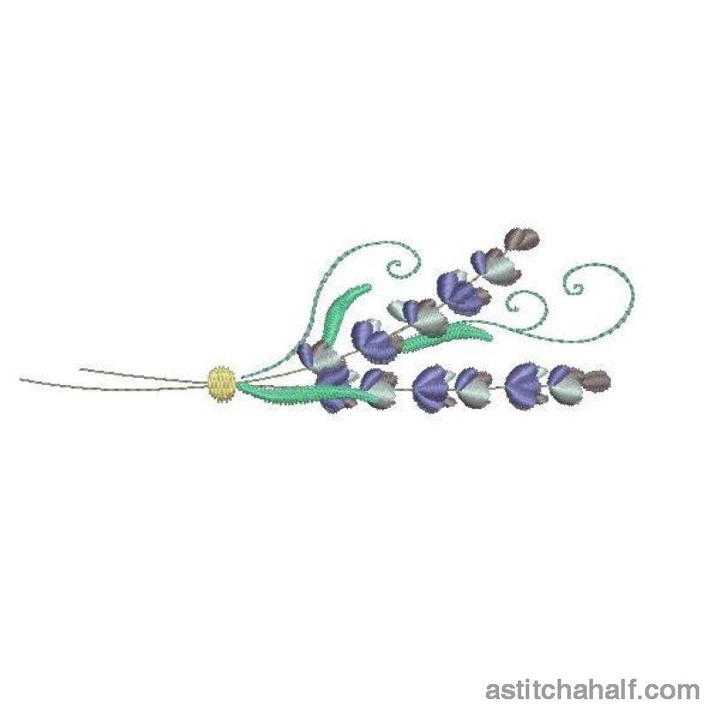 Franschhoek Lavender Border - aStitch aHalf