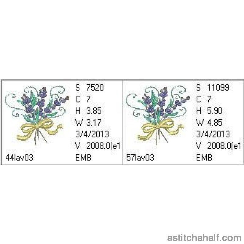 Franschhoek Lavender Bouquet - aStitch aHalf