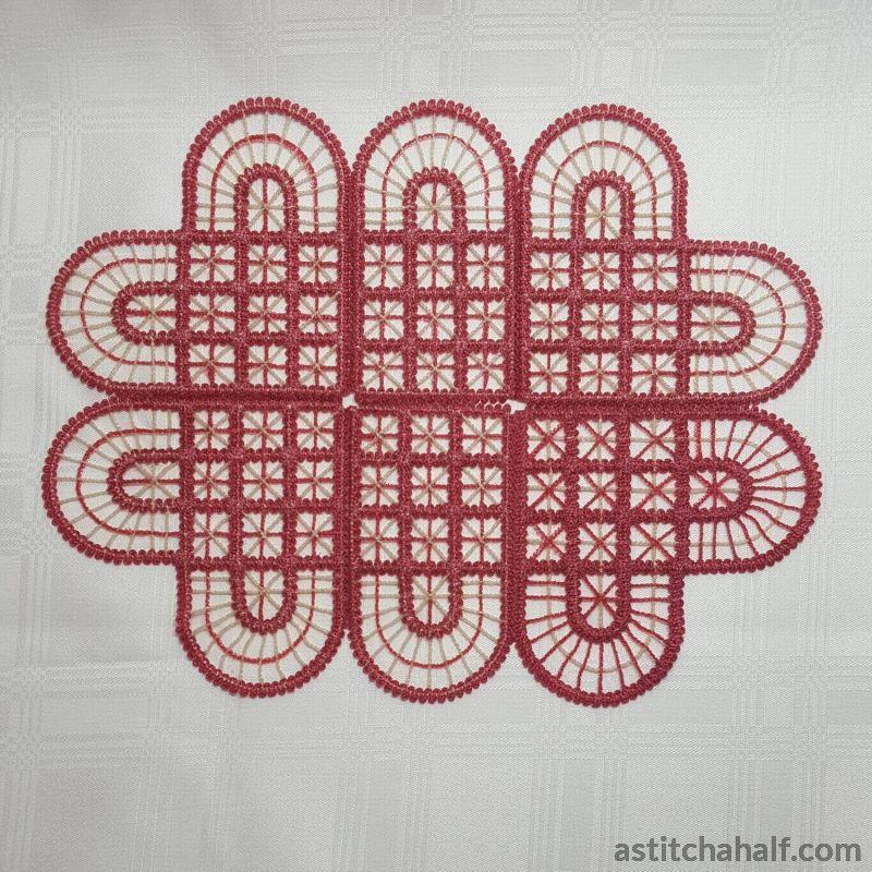 Freestanding Lace Battenburg Place Mat Variety - aStitch aHalf