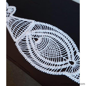 Freestanding Lace Fibonacci Style Table Stunner - aStitch aHalf