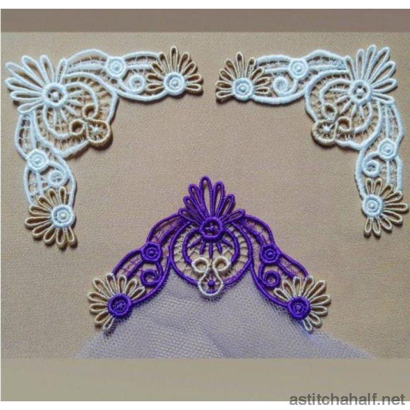 Freestanding Lace Flower Motif Combo - a-stitch-a-half