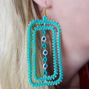 Freestanding Lace Framed Earrings - aStitch aHalf