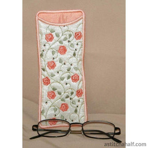 French Rose Eyeglass Cases - a-stitch-a-half