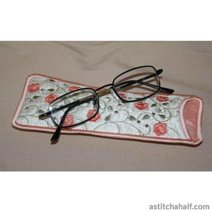 French Rose Eyeglass Cases - a-stitch-a-half