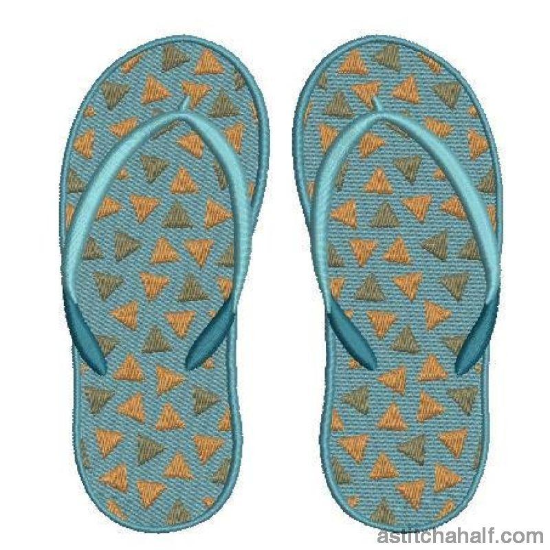 Fun Flip Flops - aStitch aHalf