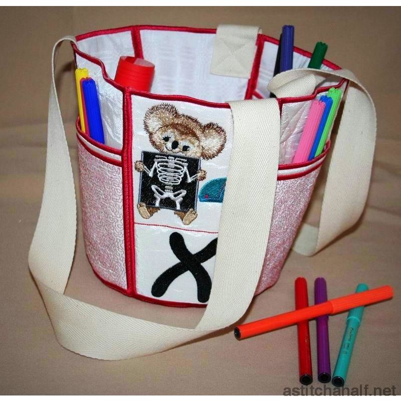 Fuzzy Bucket Tote V W X - aStitch aHalf