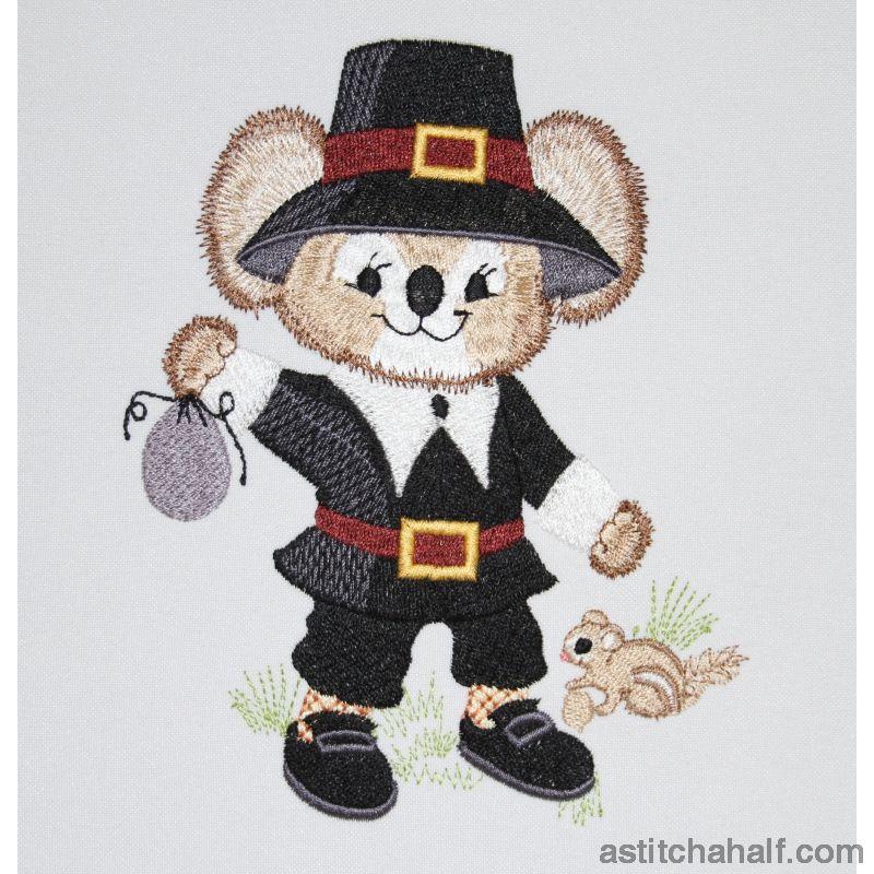 Fuzzy George - aStitch aHalf