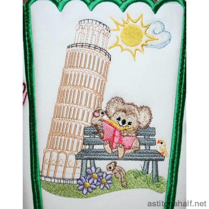 Fuzzy Italy Bucket Bin - aStitch aHalf