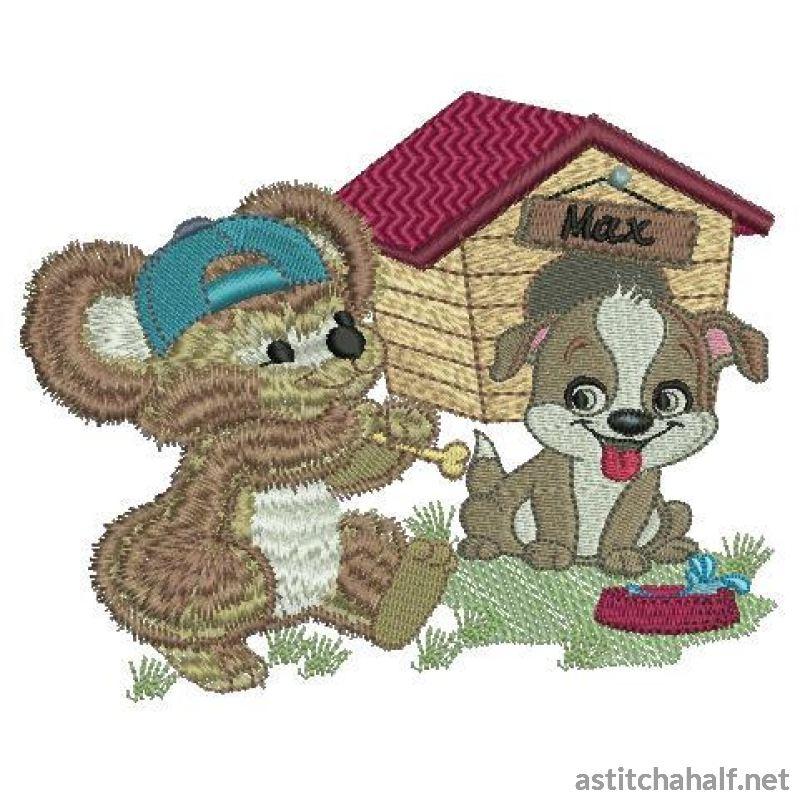 Fuzzy Jacob and Max - a-stitch-a-half