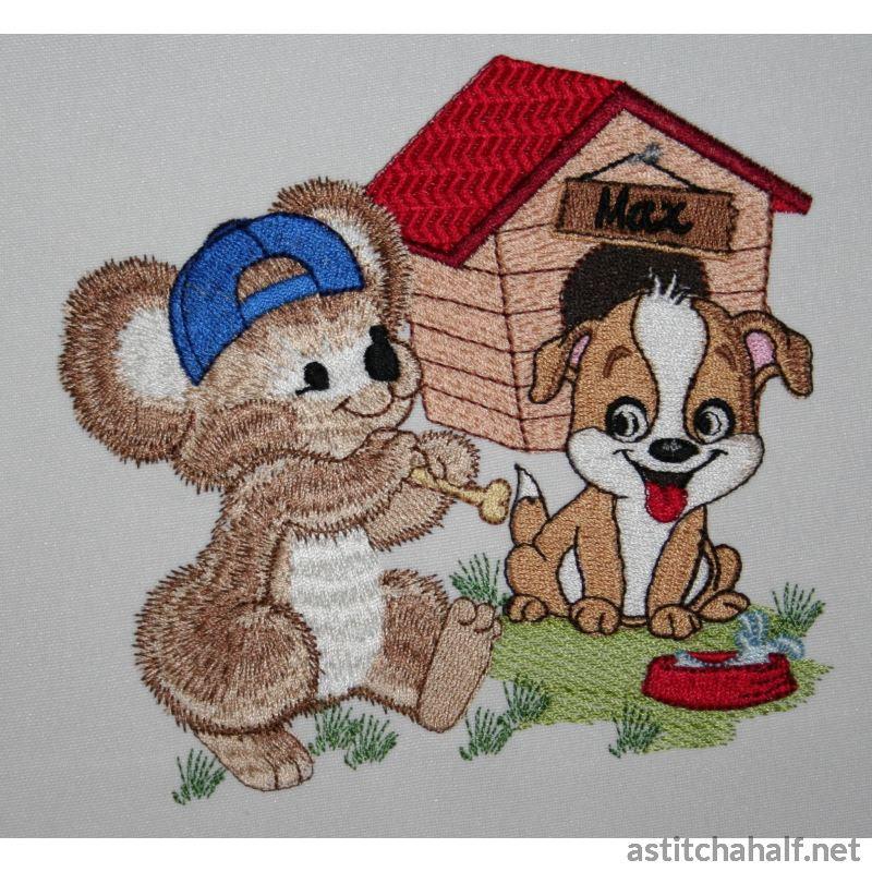 Fuzzy Jacob and Max - a-stitch-a-half