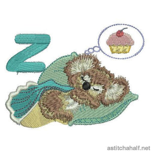 Fuzzy Letter Z - a-stitch-a-half