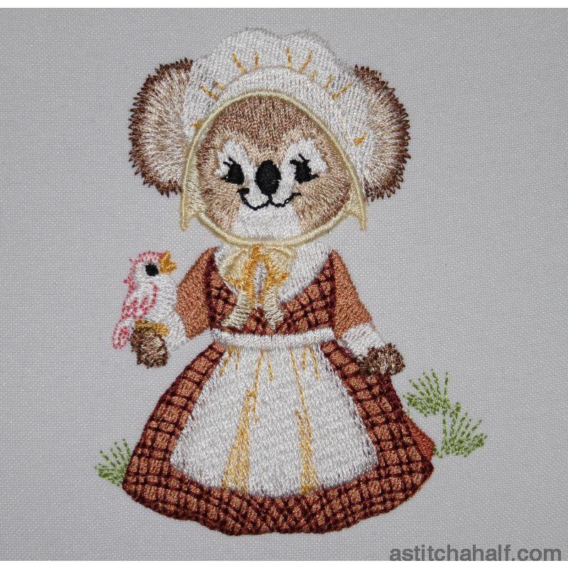 Fuzzy Martha - aStitch aHalf