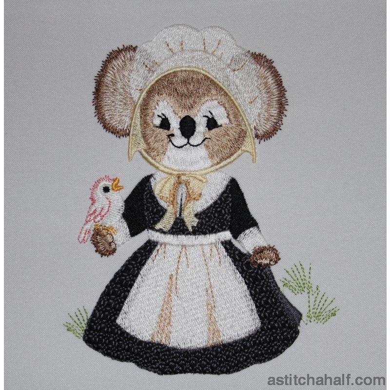 Fuzzy Martha - aStitch aHalf