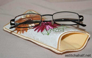 Gerbera Eyeglass Cases - a-stitch-a-half