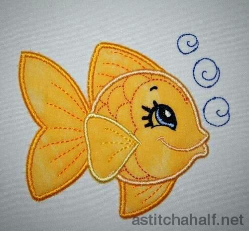 Goldy Goldfish - a-stitch-a-half