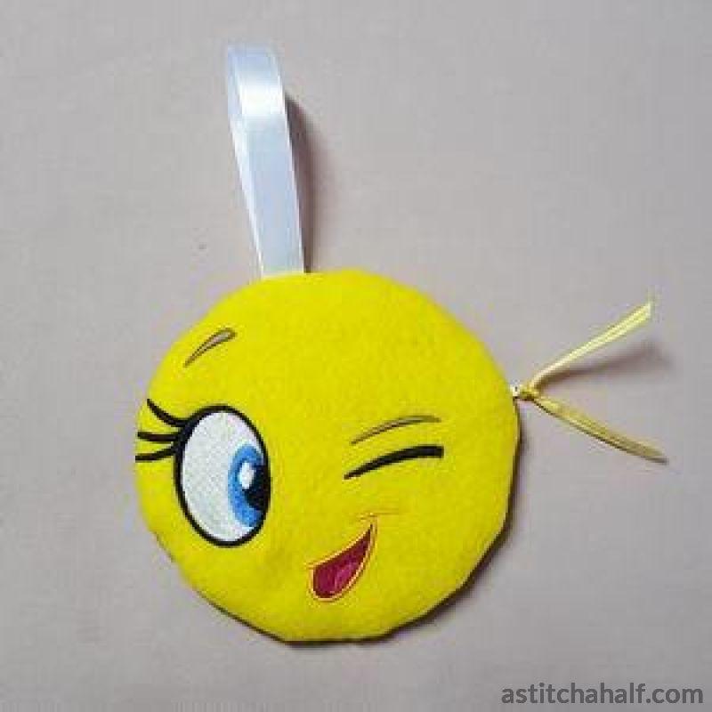 Gotcha Emoji ITH Zipper Bag - aStitch aHalf