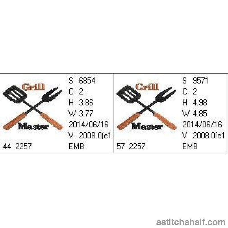 Grill Master Utensils - aStitch aHalf