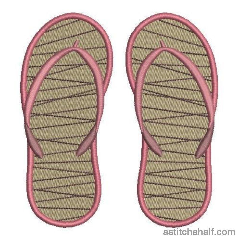 Hawaiian Flip Flops - aStitch aHalf