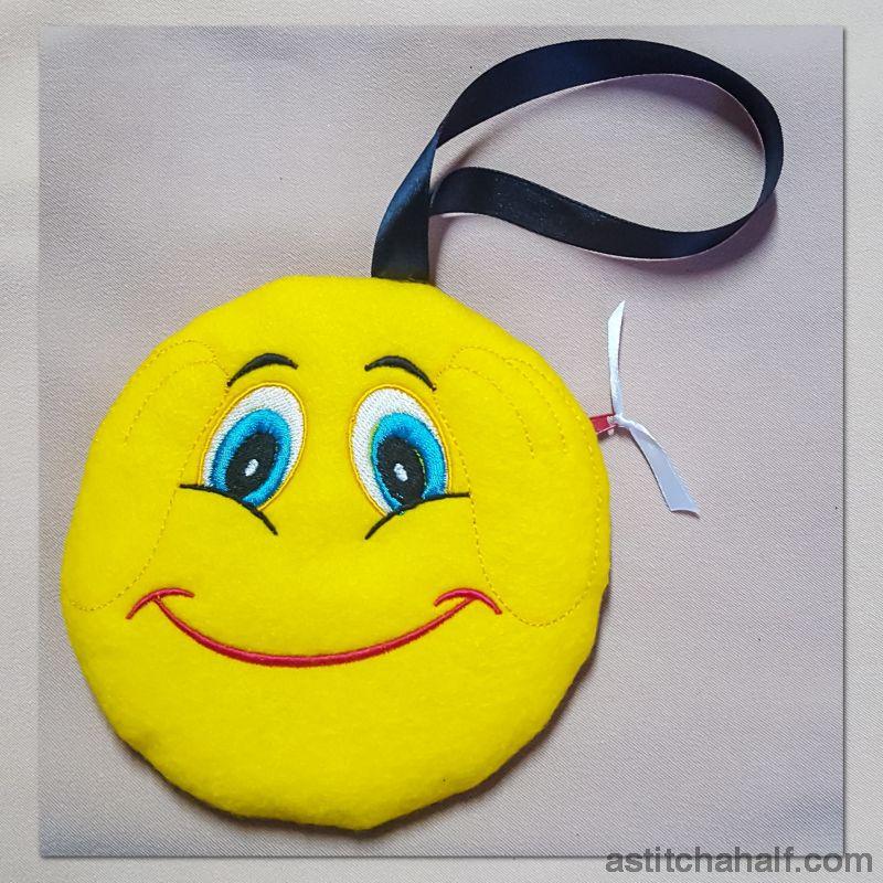 Hear No Evil Emoji Zipper Bag - aStitch aHalf