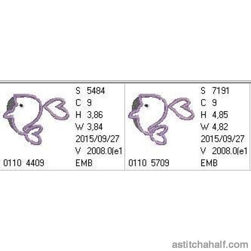 Hearty Whale - aStitch aHalf