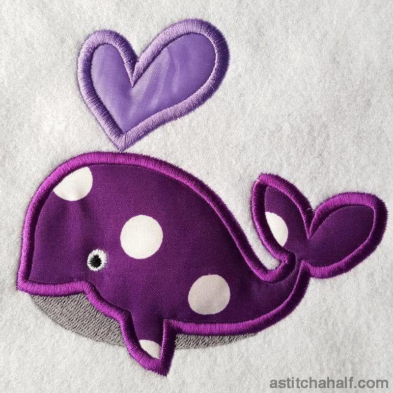 Hearty Whale - aStitch aHalf