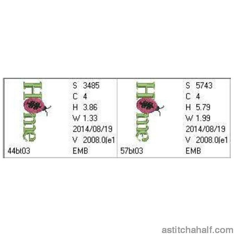 Home ladybug button - aStitch aHalf