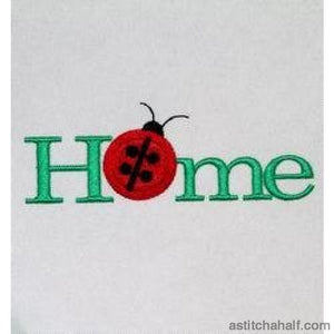 Home ladybug button - aStitch aHalf