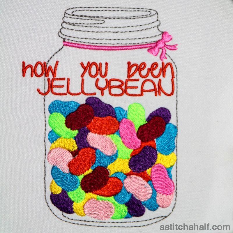 How you been Jelly Bean - aStitch aHalf