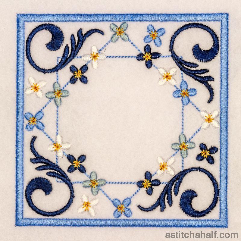 Hues of Blue - Carolina blue - aStitch aHalf