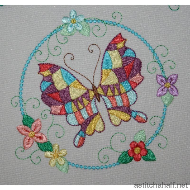 Hula Hoop Butterfly Combo 1 - aStitch aHalf