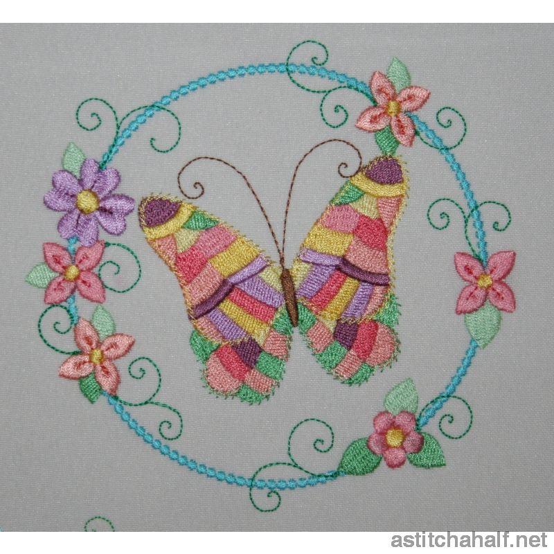 Hula Hoop Butterfly Combo 1 - a-stitch-a-half