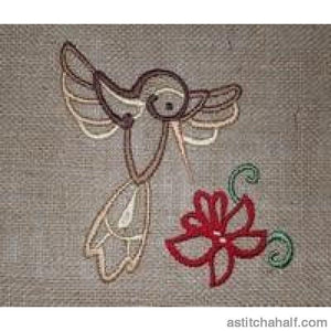 Hummingbird Song - aStitch aHalf