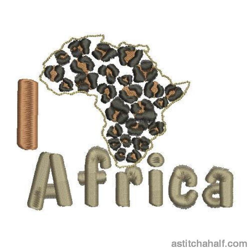 I Love Africa - aStitch aHalf