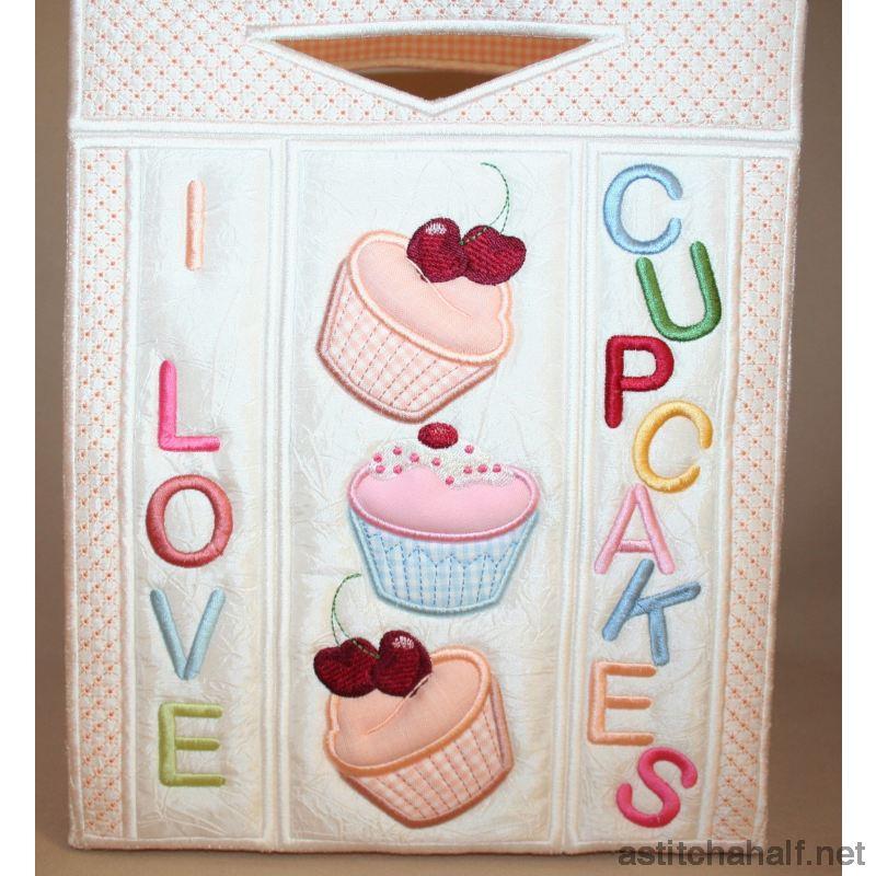 I Love Cupcakes Tote Bag - a-stitch-a-half