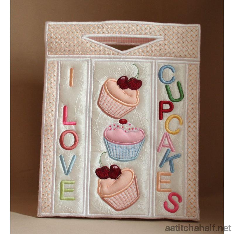 I Love Cupcakes Tote Bag - a-stitch-a-half