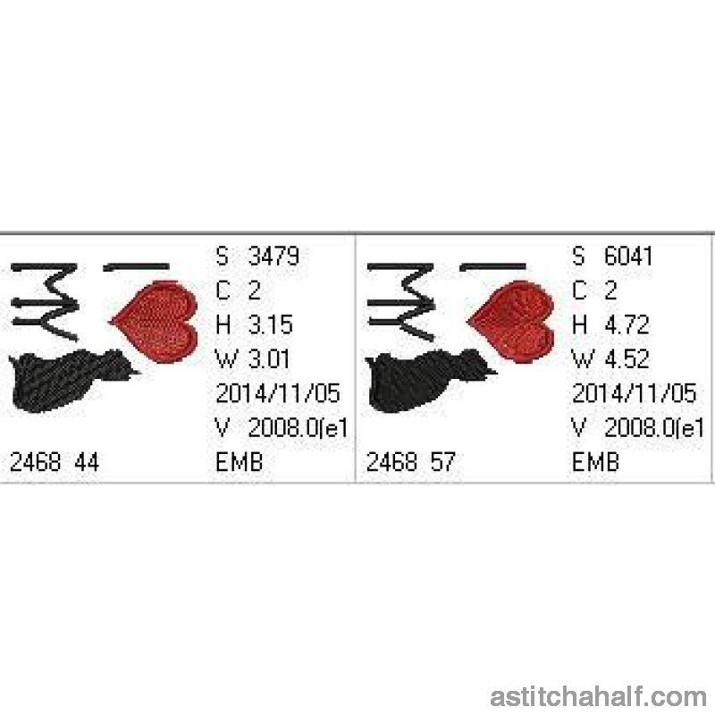 I Love my Cat - aStitch aHalf