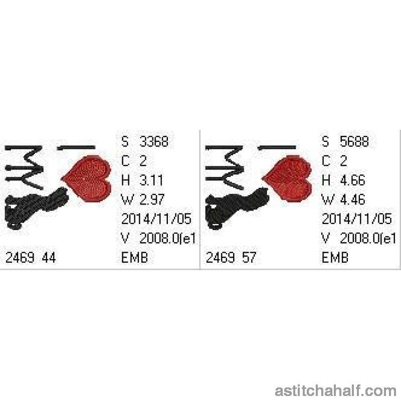 I Love my Dog - aStitch aHalf