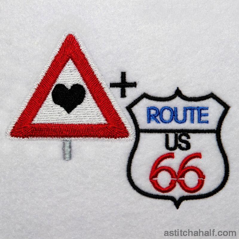 I Love Route 66 - aStitch aHalf
