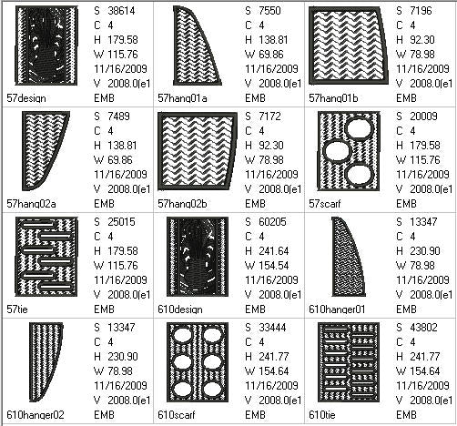 Zebra Tie Organizer - a-stitch-a-half