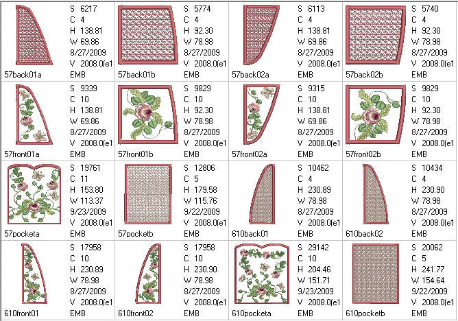 Rosebud Closet Organizer - a-stitch-a-half