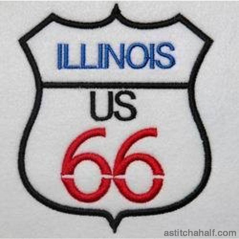Illinois Route 66 - aStitch aHalf