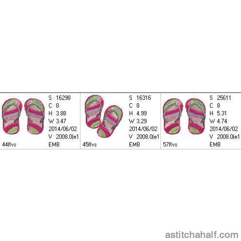 Island Waves Flip Flops - aStitch aHalf